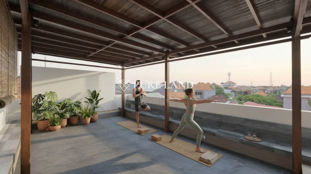 3BR Villa with Spacious Rooftop BBQ Yoga Movie Co-work Studio Family Sanur