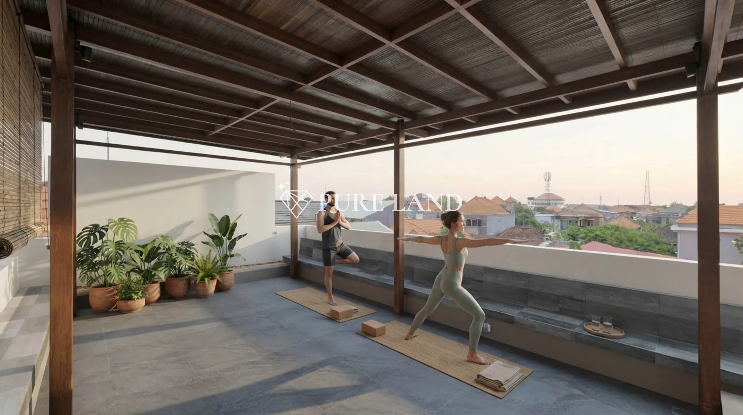 3BR Villa with Spacious Rooftop BBQ Yoga Movie Co-work Studio Family Sanur
